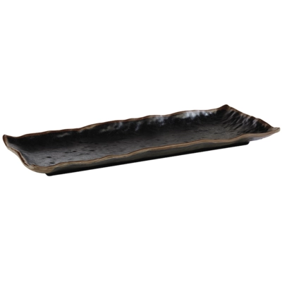 Tablett Marone schwarz, 39 x 16 cm, H: 3 cm _1