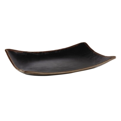 Tablett Marone schwarz, 32.5 x 23.5 cm, H: 4.5 cm _1