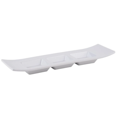Dipschale 3er Dipp Casual weiss, 29 x 9cm, H: 3 cm _1