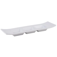 Dipschale 3er Dipp Casual weiss, 29 x 9cm, H: 3 cm 