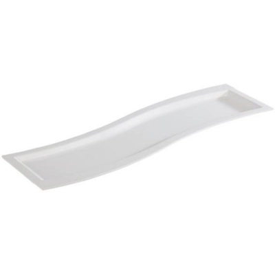 Tablett Sinus GN 2/4, weiss 53 x 16.2 cm, H: 2 cm _1
