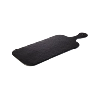 Tablett Slate Rock, 40 x 20 cm, H: 1.5 cm Melamin, schwarz, Schieferlook