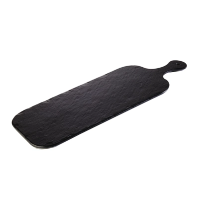 Tablett Slate Rock, 48 x 20 cm, H: 1.5 cm Melamin, schwarz, Schieferlook_1