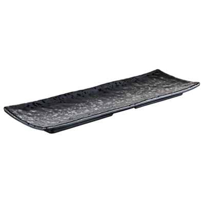 Tablett Glamour, 37 x 11 cm, H: 2.5 cm Melamin, schwarz_1