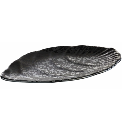 Tablett Glamour, 30.5 x 19 cm, H: 1.5 cm Melamin, schwarz_1