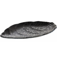 Tablett Glamour, 30.5 x 19 cm, H: 1.5 cm Melamin, schwarz