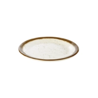 Stone Art Teller flach, Ø 19 cm,  Melamin, weiss 