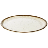 Stone Art Teller flach, Ø 30 cm,  Melamin, weiss