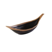 Crocker Blattschale schwarz 30.5 x 10cm, H: 7.5cm, 0.17l