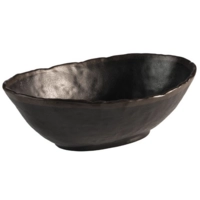 Schale Marone schwarz, 27.5 x 19 cm, H: 9 cm, 1.4l 