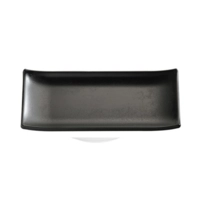 Tablett, Sushiboard Zen, 22.5 x 9.5 cm, H: 3 cm Melamin, schwarz, Steinoptik  