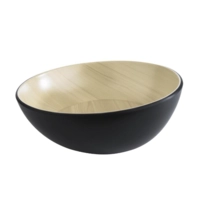 Bol Frida noir, Ø 25 cm, H: 8/11 cm, 1.6l 