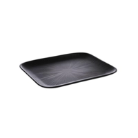 Plateau Nero GN 1/2, 32.5 x 26.5 cm, noir, en mélamine