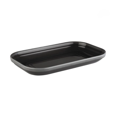 GN 1/4 Plateau Emma, 26.5 x 16.2 cm, H: 3 cm en mélamine, gris_1