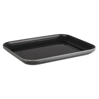 GN 1/2 Plateau Emma, 32.5 x 26.5 cm, H: 3 cm en mélamine, gris
