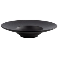 Assiette Nero creuse, Ø 29 cm, H: 6 cm, 0.3l, noir en mélamine