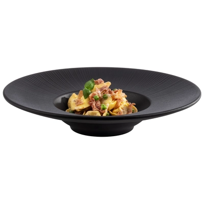 Assiette Nero creuse, Ø 29 cm, H: 6 cm, 0.3l, noir en mélamine_2