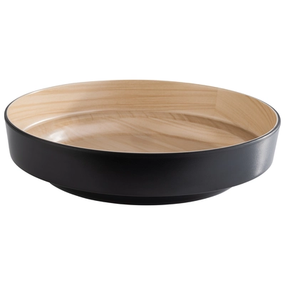 Schale Frida, 2-teilig, Ø 25.5 cm, H: 6 cm schwarz-braun, mit Abtropfeinsatz_2
