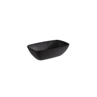 Schale Nero GN 1/9, 17.6 x 10.8 cm, H: 5.5cm, schwarz, 0.35l
