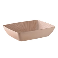 Schale Nero GN 1/2, 32.5 x 26.5 cm, H: 7.5 cm,  beige. 3.5l