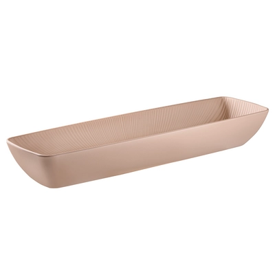 Schale Nero GN 2/4, 53 x 16.2 cm, H: 7.5 cm, beige, 3.5l_1