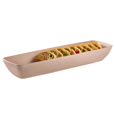 Schale Nero GN 2/4, 53 x 16.2 cm, H: 7.5 cm, beige, 3.5l_2