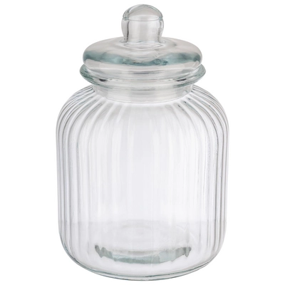 Bocal de conservation verre Cookiego Ø 17.5 cm,  H: 27 cm, 3.7l, couvercle en verre avec joint_1