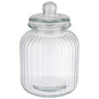 Bocal de conservation verre Cookiego Ø 17.5 cm,  H: 27 cm, 3.7l, couvercle en verre avec joint