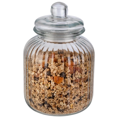 Bocal de conservation verre Cookiego Ø 17.5 cm,  H: 27 cm, 3.7l, couvercle en verre avec joint_3