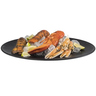 Assiette Nero plate, Ø 42 cm, noir en mélamine_2
