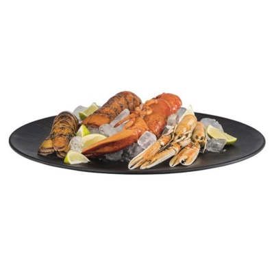 Assiette Nero plate, Ø 33 cm, noir en mélamine_2