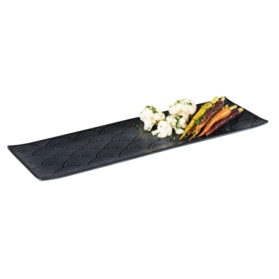 GN 2/4 Tablett Dark Wave, 53 x 16.2 cm H: 2 cm Melamin                       _2