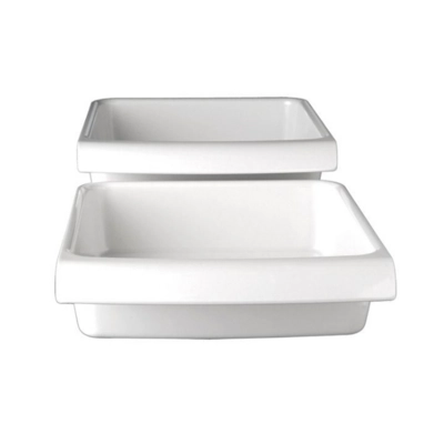 GN 1/2 Schale Cascade weiss 32.5x26.5cm, H: 7.5cm, 3.65 l_2