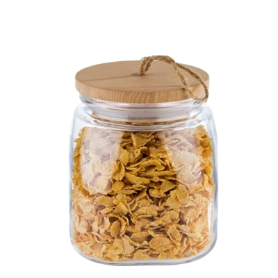 Vorratsglas Woody, 14 x 14 cm, H: 17 cm, 2.0l, Deckel mit Silikondichtung_2