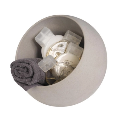 Servierset, 2-tlg, Moon, Ø 19 cm, H: 17.5 cm, 1 Schale / 1 Deckel, Melamin, grau_2
