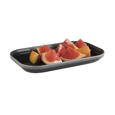GN 1/4 Plateau Emma, 26.5 x 16.2 cm, H: 3 cm en mélamine, gris_2