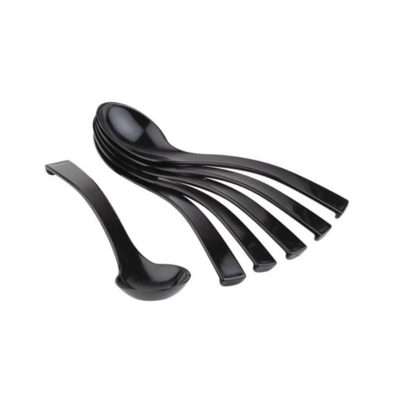 Feinkostlöffel, Ø 6 cm, Länge: 23 cm SAN, schwarz_2