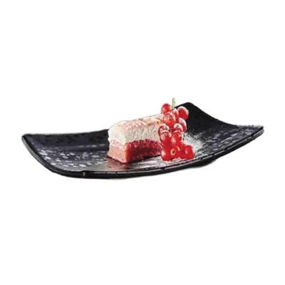 Tablett Glamour, 22 x 12 cm, H: 3 cm Melamin, schwarz_2