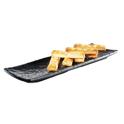 Tablett Glamour, 37 x 11 cm, H: 2.5 cm Melamin, schwarz_2