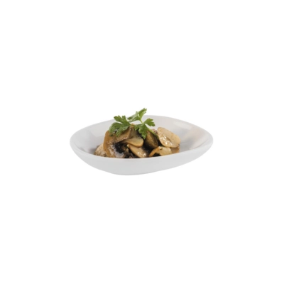 Assiette Mini, 10.5 x 8.5 cm, H: 2 cm, 0.07l, mélamine, blanche_2