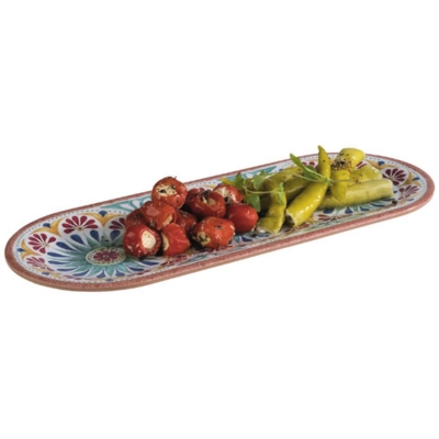 Arabesque Platte /Teller, 38 x 15.5 cm, Melamin                       _2