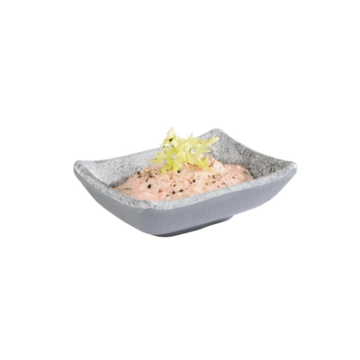 Schale Concra grau, 9 x 7 cm, H: 3 cm, 0.04l _2
