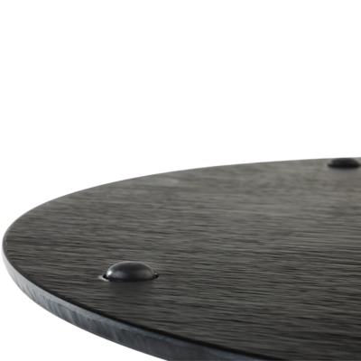 Slate Platte, Ø 30 cm, H: 10 mm, Melamin, schwarz, Schieferlook_2