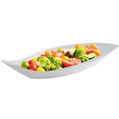 Bol Leaf blanc, 42 x 19.5 cm, H: 6.5 cm, 1.0l _2