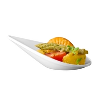 Cuillère finger food Drop, 10.5 x 5.5 cm,  H: 3 cm, mélamine, blanc