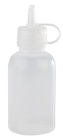Quetschflasche Mini,4er Set,Ø 3.5cm,H: 9.5cm,0.5dl Polyethylen, transparent_1