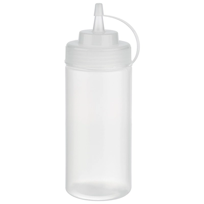 Quetschflasche, Polyethylen, weiss Ø 7 cm, H: 20 cm, 0.49 l_1