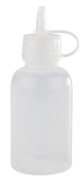 Quetschflasche Mini, 4er Set, 3.5cm Ø, 500 ml, H: 9.5cm, Polyethylen, transparent_1