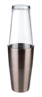 Boston Shaker Kupfer matt, CNS, 0.7 Liter, Ø 9 cm, H: 30 cm, mit Glas 400 ml_1