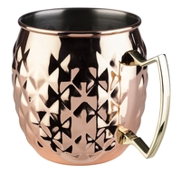 Moscow Mule Gobelet aspect cuivre poli, 500 ml, martelé, Ø 95 mm, H: 100 mm_1